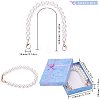 Acrylic Imitation Pearl Beads Bag Handle FIND-PH0015-64-2