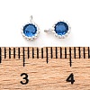 Brass Micro Pave Cubic Zirconia Charms KK-Z089-11S-02-3