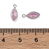 Brass Pave Cubic Zirconia Charms CU-CBABEB3-06P-02-3