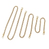 3Pcs 3 Sizes 304 Stainless Steel Curb Chain Purse Chains AJEW-BA00160-2