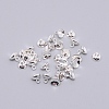 Brass Bead Cap Pendant Bails KK-TAC0006-01S-1
