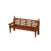 Wood Backrest Bench Decoration PW-WGF4E03-01-5