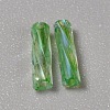 Transparent Colours Rainbow Glass Twist Bugle Beads GLAA-WH0039-12H-2