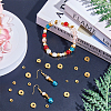 48Pcs 6 Styles Brass Spacer Beads KK-HY0001-41-5