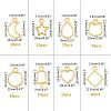 Olycraft Zinc Alloy Open Back Bezel Pendants PALLOY-OC0001-76G-2