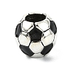 Soccer Season Alloy Enamel European Beads FIND-G113-07AS-03-1