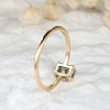 Brass and Moss Agate Finger Rings for Women FS-WGD1EDF-01-4