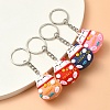 4Pcs PVC Cartoon Lucky Cat Doll Pendant Keychain KEYC-YW0001-10-1