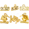 100Pcs 2 Styles Alloy Pendants FIND-SC0021-89AG-7