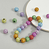 200Pcs Opaque Acrylic Beads OACR-SP0001-63-7