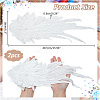 Wing Pattern Polyester Embroidered Lace Appliques DIY-WH0530-95-2