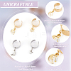 8Pcs 4 Style 304 Stainless Steel Open Cuff Rings Set RJEW-AB00011-5