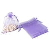 100Pcs Rectangle Organza DIY Craft Drawstring Bags PW-WG69155-26-1