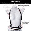 Adjustable Retro Imitation Leather Y-Shaped Heavy Duty Suspenders AJEW-WH0314-94-2