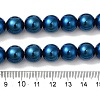 Electroplated Synthetic Magnetic Hematite Beads Strands G-I364-K01-5