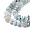 Natural Aquamarine Beads Strands G-D480-A17-3
