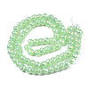 Electroplate Glass Beads Strands EGLA-Q125-003-B01-2
