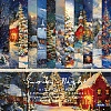 24Pcs 12 Styles Christmas Snowy Night Scrapbook Paper Pad PW-WG39EAF-01-1