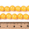 Dyed Natural Mashan Jade Round Beads Strands G-T139-8mm-67A-5