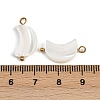 Natural Shell Moon Pendants STAS-D378-37G-3