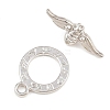 Brass Toggle Clasps KK-G548-42P-03-2