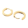Ion Plating(IP) Frosted 304 Stainless Steel Huggie Hoop Earrings for Women EJEW-C096-31B-G-3