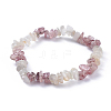 Natural Mixed Stone Chip Stretch Bracelets BJEW-JB04490-2