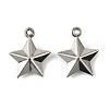 304 Stainless Steel Charms. Star Charm X-STAS-A190-05P-1