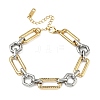 304 Stainless Steel Link Chain Bracelets for Women BJEW-A169-01GP-4
