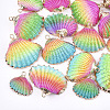 Spray Paint & Electroplate Sea Shell Pendants SSHEL-S262-07C-1