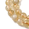 Heated Natural Citrine Beads Strands G-D323-A01-6mm-B-4