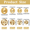 40Pcs 3-Hole Brass Buttons BUTT-CY0001-18A-2