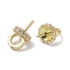 Brass with Cubic Zirconia Peg Bails LS-KK-B087-13A-G-3
