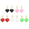 Brass Enamel Stud Earring EJEW-Z164-19G-2
