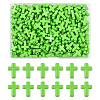200Pcs Opaque Acrylic Beads SACR-FS0001-39C-1