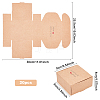 Foldable Creative Kraft Paper Box CON-WH0077-14A-2