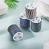 4 Rolls 4 Colors 4-Ply Polycotton Cord with Metallic Thread OCOR-TA0003-33D-5