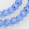 Transparent Glass Bead Strands X-GLAA-G013-8mm-25-3