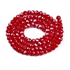 Electroplate Glass Beads Strands EGLA-A044-P4mm-B15-2