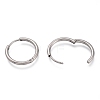 304 Stainless Steel Needle with 201 Stainless Steel Ring Huggie Hoop Earrings EJEW-L256-02A-P-2