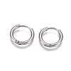 Tarnish Resistant 304 Stainless Steel Huggie Hoop Earrings EJEW-G272-02-10mm-P-1