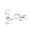 Tarnish Resistant Polished 316 Stainless Steel Large Lobster Claw Swivel Clasps X-STAS-R072-27-2