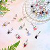 SUNNYCLUE 40Pcs 2 Styles Acrylic & Alloy Pendants FIND-SC0001-53-4