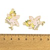 Rack Plating Alloy Enamel Pendants FIND-A040-08B-02G-3
