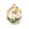 Alloy Enamel Pendants PALLOY-K020-21LG-01-1