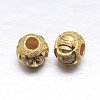 Real 18K Gold Plated Rondelle 925 Sterling Silver Textured Beads STER-M101-02-5mm-1