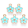 Alloy Pendant Rhinestone Settings ENAM-S121-098-2