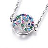 304 Stainless Steel Pendant Necklaces NJEW-L146-04P-1