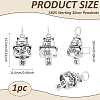 1Pc S925 Sterling Silver Pendants STER-BC0003-20A-2