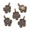 Tibetan Style Alloy Pendants X-TIBEP-A12063-LF-4